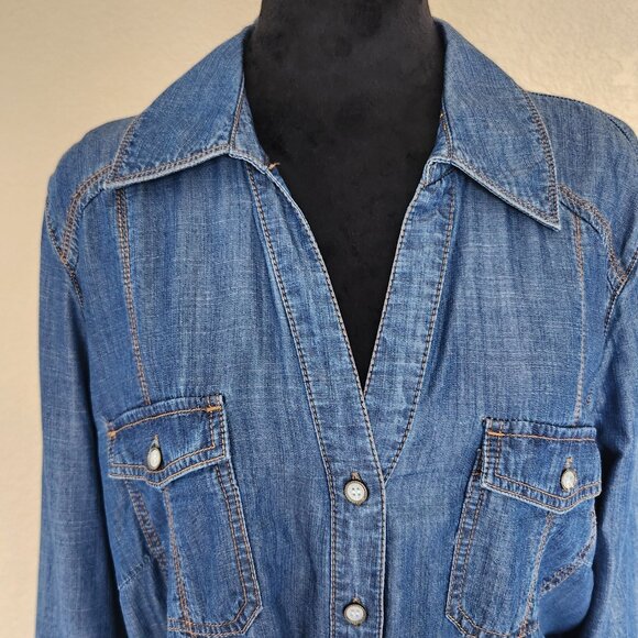 INC. - Denim dress - size 14 - Picture 2 of 8